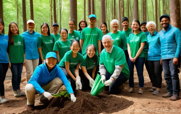 탄소 격리 식재 프로젝트의 시행 사례 연구 - **Prompt:** A vibrant, futuristic landscape showcasing an advanced carbon sequestration planting pro...